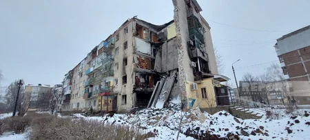 Фоторепортаж из Бахмута, где идут тяжелые бои