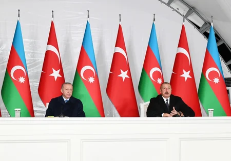 Azərbaycan və Türkiyə prezidentləri Zəngilanda mətbuata birgə bəyanatla çıxış ediblər