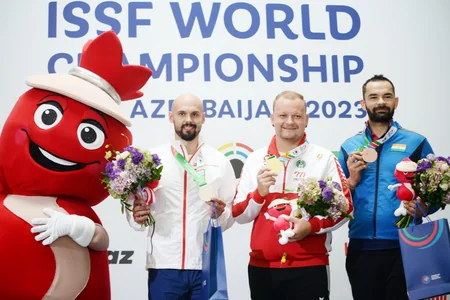 Австрийский стрелок завоевал золотую медаль на чемпионате мира в Баку