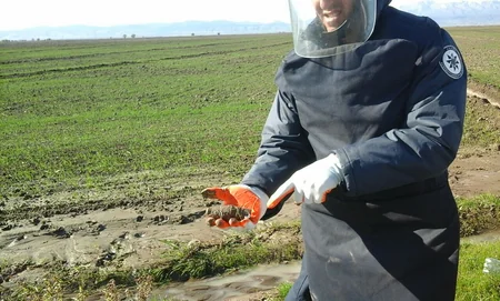 Tərtərdə əkin sahəsindən partladıcı başlıq tapılıb