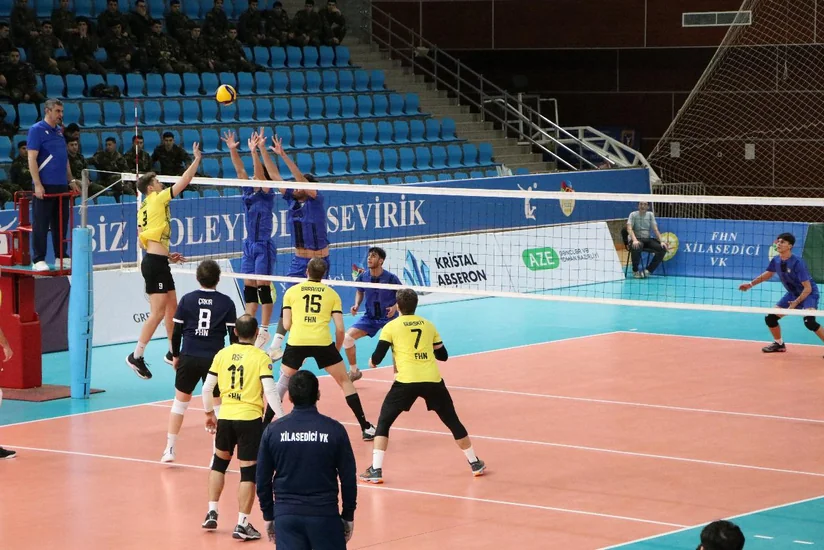 Kişi voleybolçular arasında Azərbaycan Yüksək Liqasında V turun oyunları keçirilib
