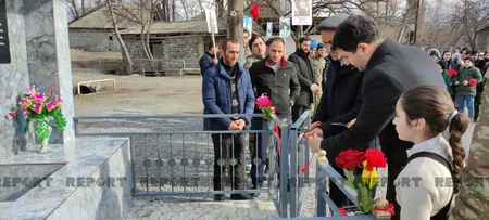Şəkidə şəhid bulağının açılışı olub