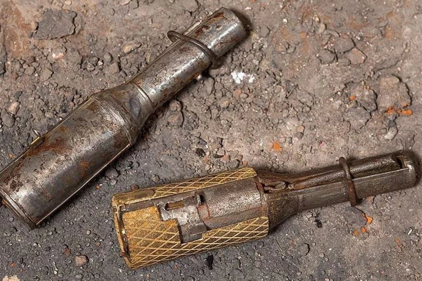 A boy in France finds World War I grenade