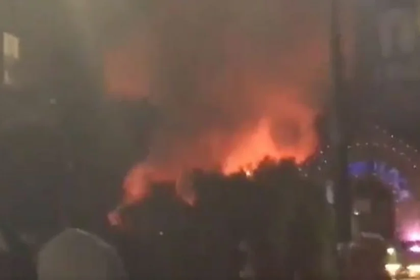 В Лондоне горит знаменитый рынок - ВИДЕО