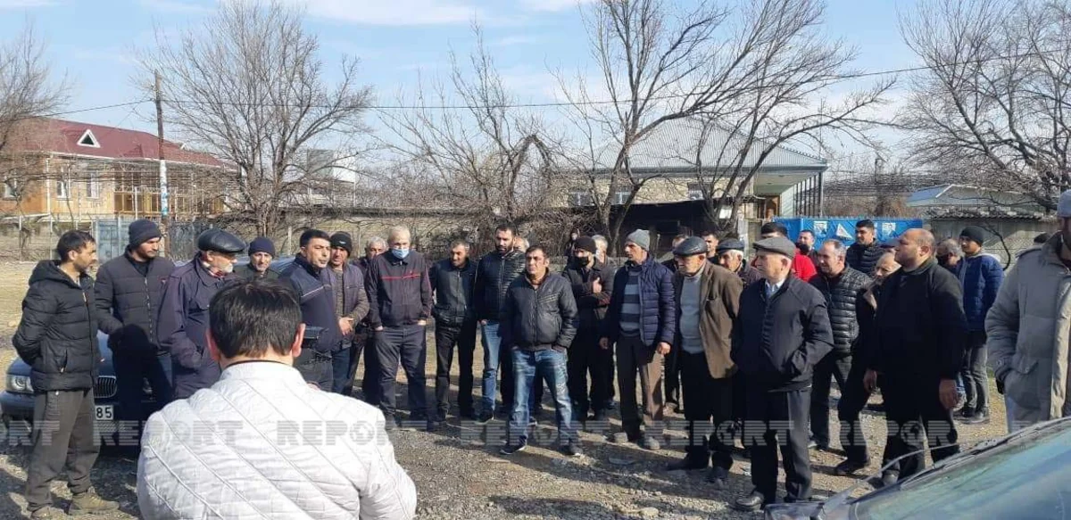 Gürcüstanın azərbaycanlılar yaşayan kəndində etiraz aksiyası keçirilib