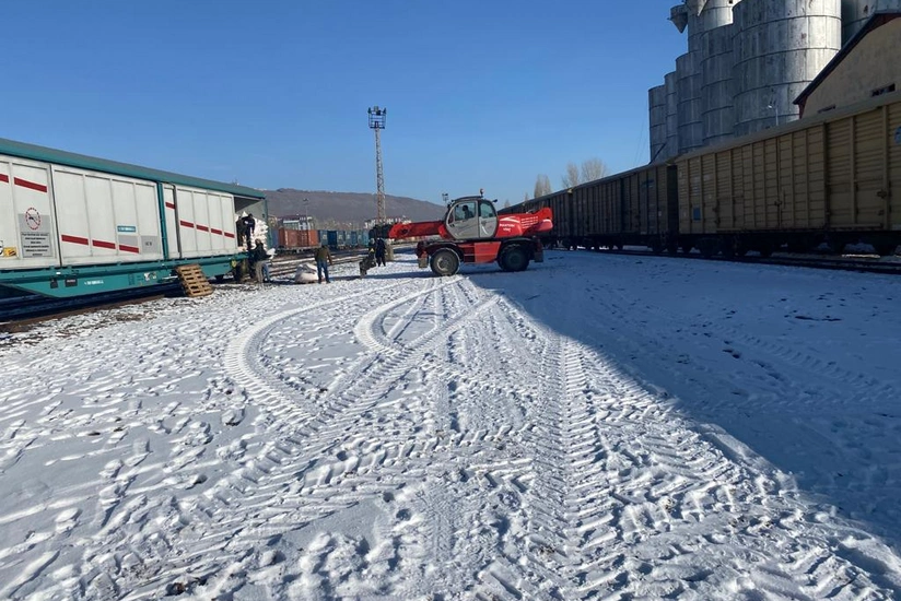 По БТК впервые осуществлены грузоперевозки в крытых вагонах