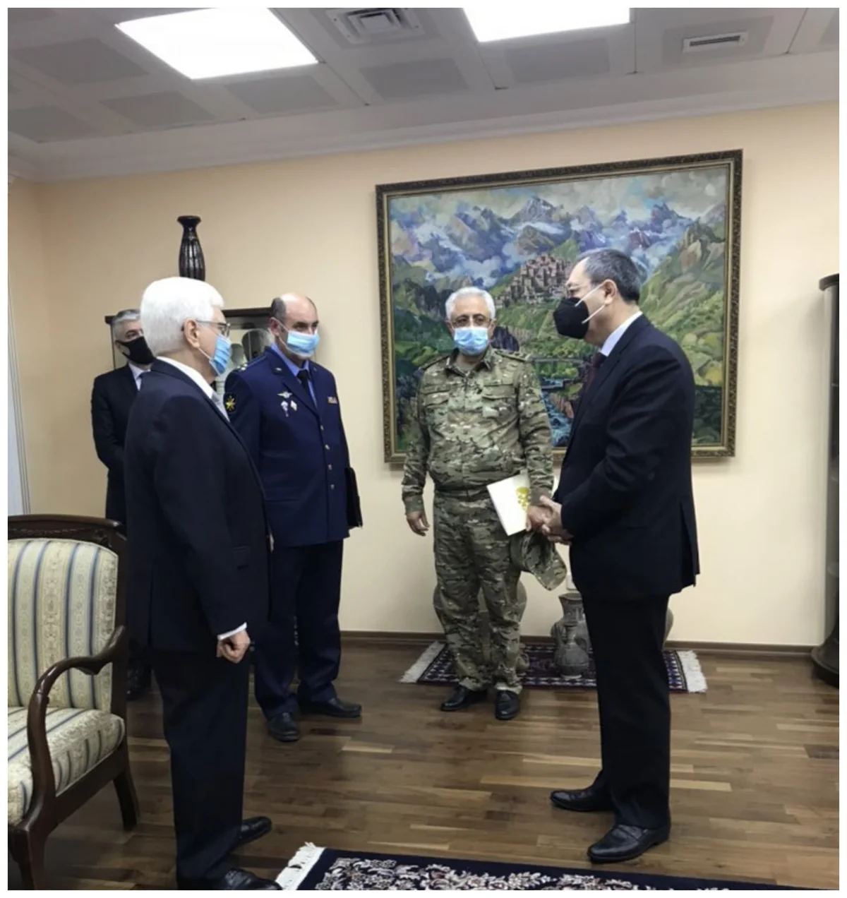 Xələf Xələfov və Ramiz Tahirov Rusiya səfirliyində olublar