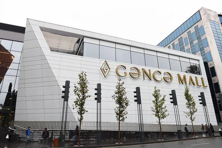 President Ilham Aliyev views Ganja Mall