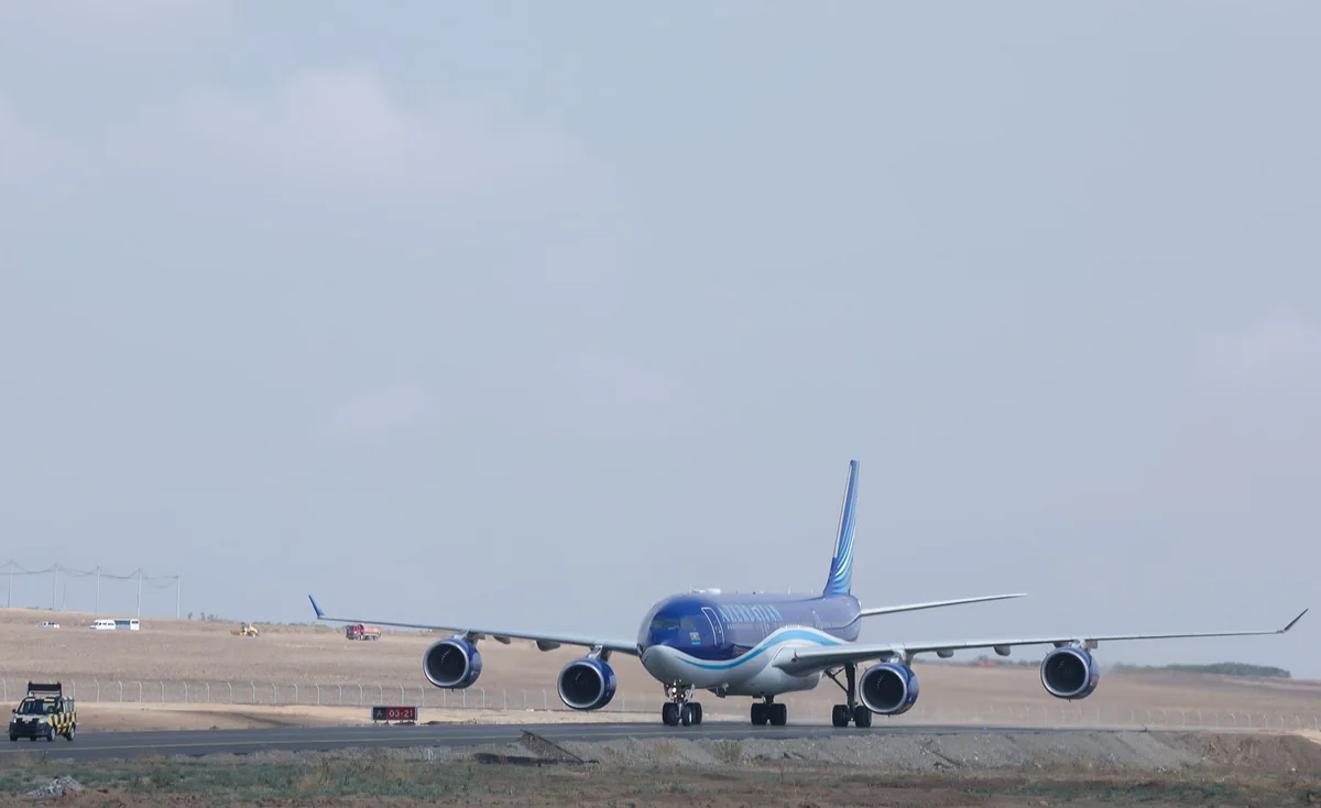 AZAL's aircraft lands at Zangilan International Airport 