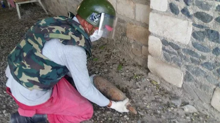 Şəmkirdə top mərmisi aşkarlandı