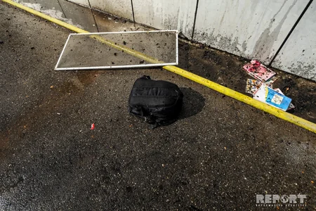 Bakıda futbol məktəbində baş verən yanğın söndürülüb - FOTOREPORTAJ - VİDEO - YENİLƏNİB-3
