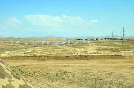 Baş Qərargah rəisi mühəndis bölmələrinin taktiki-xüsusi təlimini izləyib