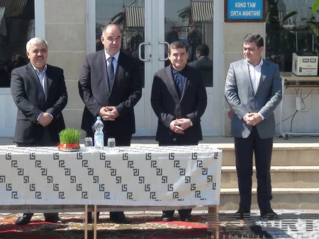 ​SOCAR prezidenti Oğuzda Böyük Söyüdlü kəndinə təbii qazın verilməsi mərasimində iştirak edib