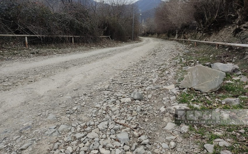 Asfalt dağılıb, yağış yağan kimi palçıq dizə çıxır - Calut sakinlərinin yol problemi