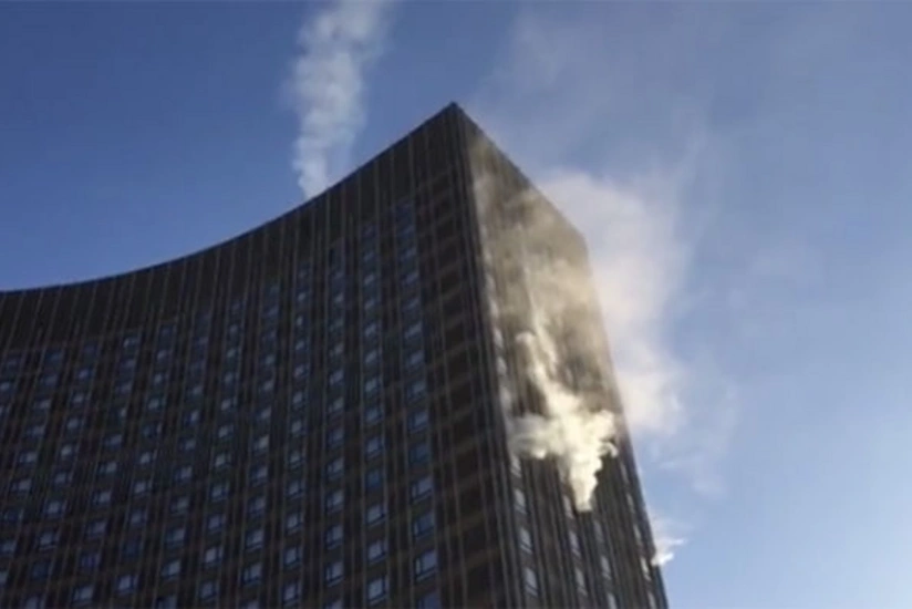 Moskvada “Kosmos” mehmanxanasında yanğın olub