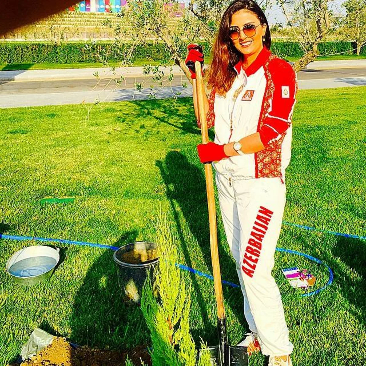 ​Перед закрытием Евроигр прошла кампания по посадке деревьев