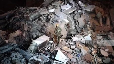 Kahramanmaraşda axtarış-xilasetmə işlərinə FHN-in xüsusi təlim keçmiş itləri də cəlb edilib 