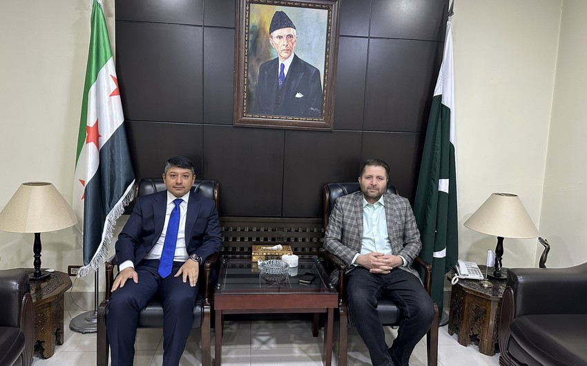 Azərbaycan və Pakistanın Suriyadakı müvəqqəti işlər vəkilləri qarşılıqlı maraq doğuran məsələləri müzakirə ediblər