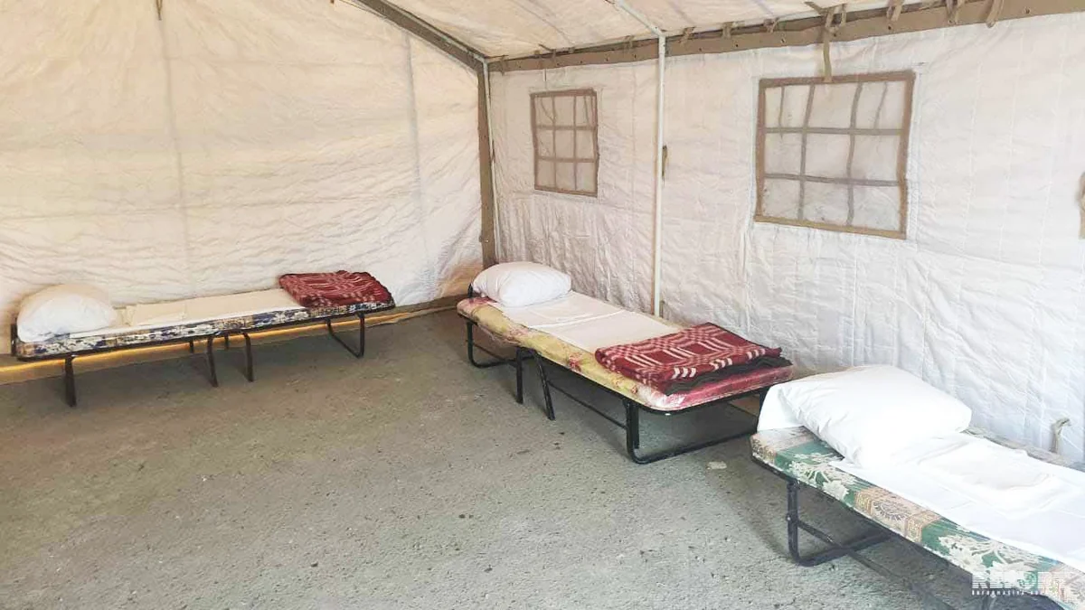 Azərbaycan-İran sərhədində səyyar hospitallar fəaliyyətə başlayıb - FOTO - VIDEO