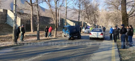 В Шеки автомобиль врезался в дерево, есть пострадавшие