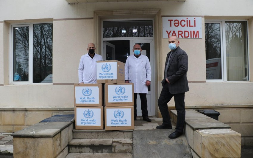ÜST Şamaxı Mərkəzi Rayon Xəstəxanasına 12 500 tibbi maska verib