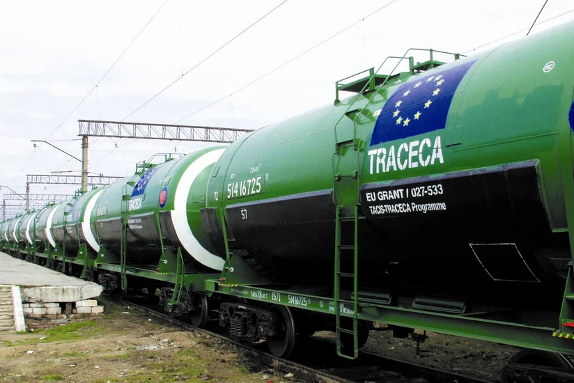 TRACECA-nın Azərbaycan hissəsində daşınmış yüklərin 18%-ni tranzit yüklər təşkil edib