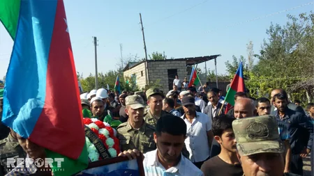Martyred Azerbaijani serviceman buried - PHOTO