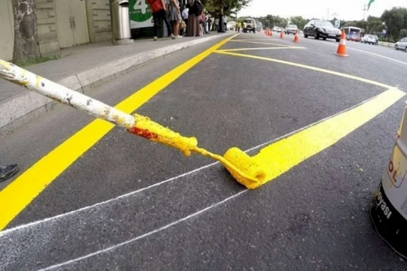 Bakının Asif Məhərrəmov küçəsində xətlərin rənglənməsi işləri aparılacaq