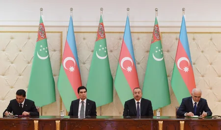 Azerbaijan and Turkmenistan sign documents