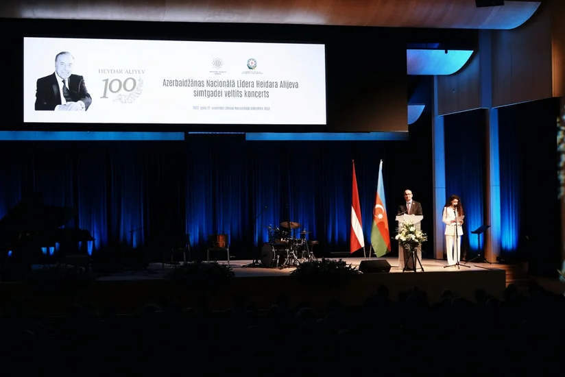 Latviyada Heydər Əliyevin 100 illiyinə həsr olunmuş təntənəli konsert keçirilib