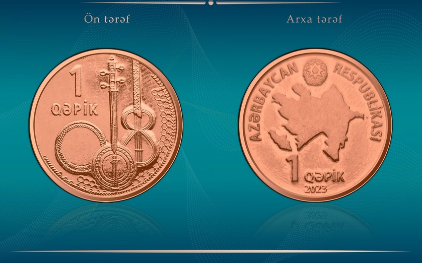 Azərbaycanda tədavülə yenilənmiş metal pul nişanları buraxılıb
