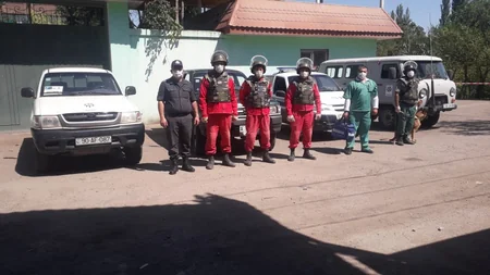 Ermənilərin Tovuzun kəndinə atdığı top mərmisi zərərsizləşdirilməsi üçün götürülüb