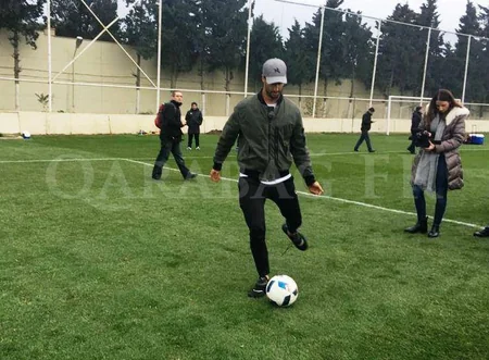 Победитель Гран-при Азербайджана посетил клуб Карабах