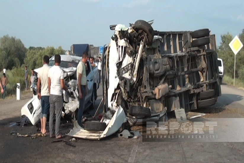 İmişlidə yol qəzası olub, xəsarət alanlar var