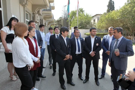 Avropa çempionatından qayıdan cüdo üzrə Azərbaycan millisi ilə görüş keçirilib