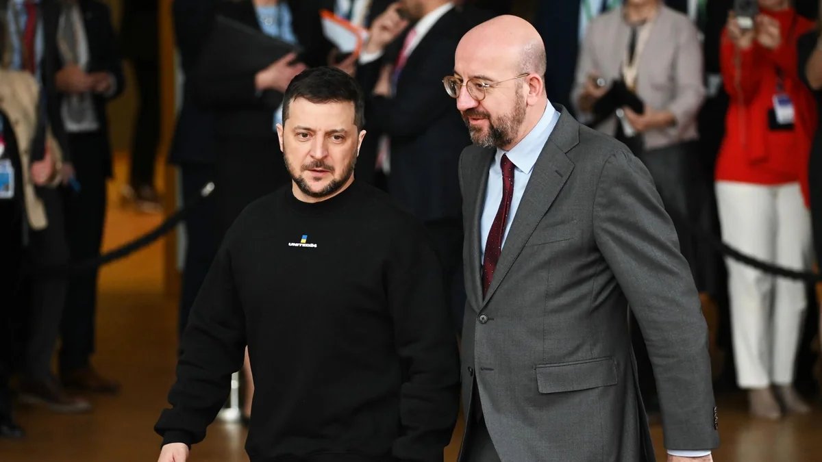 Zelenski və Mişel Ukraynaya maliyyə və hərbi yardımı müzakirə ediblər