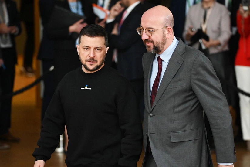 Charles Michel, Volodymyr Zelenskyy discuss financial and military support to Ukraine