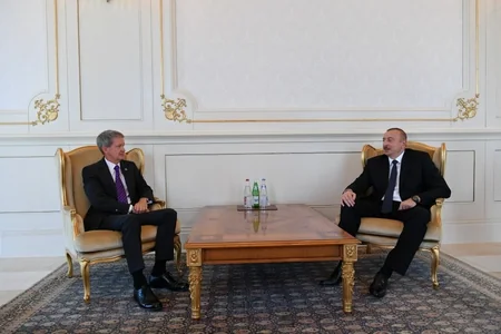 President Ilham Aliyev receives credentials of incoming Latvian and British ambassadors