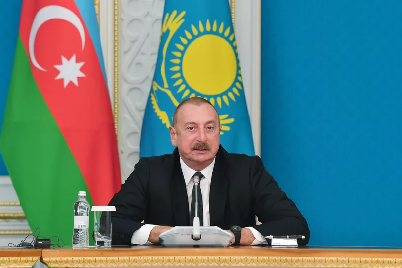 İlham Əliyev: Azərbaycan və Qazaxıstan beynəlxalq təşkilatlar çərçivəsində fəal qarşılıqlı əlaqə saxlayır
