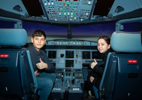 Martyrs' children visit Flight Training Center