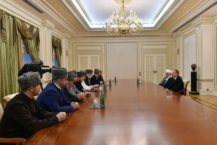 President Ilham Aliyev received members of Supreme Religious Council of Caucasian People