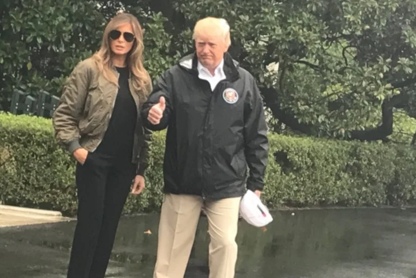 US President and first lady depart for Texas suffering from hurricane