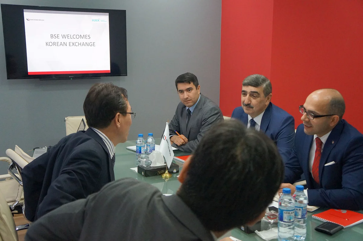 Koreya Birjasının təmsilçiləri Bakı Fond Birjasında olublar