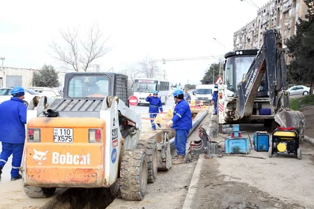 Bakının Yeni Günəşli qəsəbəsinin qaz kəmərləri əsaslı təmir edilir