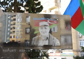 Vətən müharibəsində şəhid olan təcili yardım sürücüsünün xatirə lövhəsinin açılışı olub