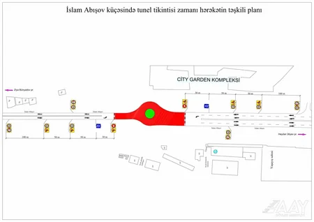 Bakının bəzi küçələrində nəqliyyat vasitələrinin hərəkəti məhdudlaşdırılacaq