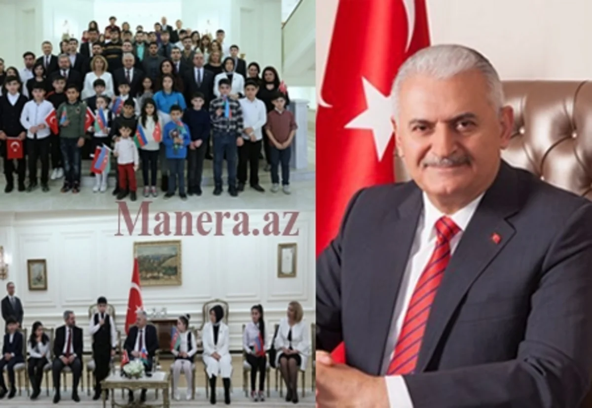 Binəli Yıldırım azərbaycanlı şəhid uşaqları ilə görüşüb