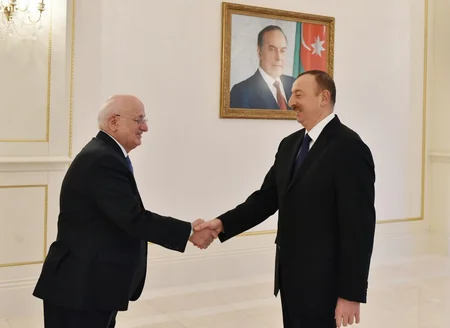 Prezident İlham Əliyev Türkiyə parlamentinin sədrini qəbul edib