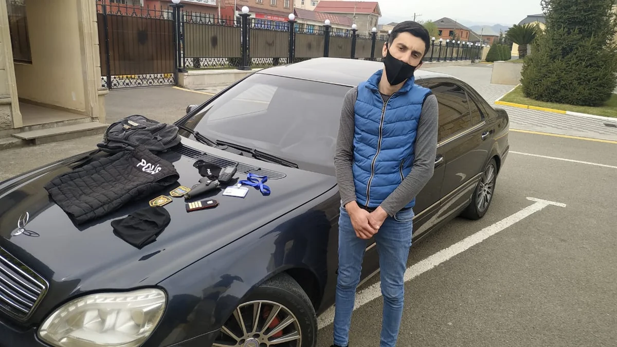 Lənkəranda saxta polis saxlanıldı
