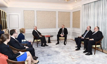 Президент Азербайджана встретился с государственным министром Великобритании по вопросам Европы и Америки